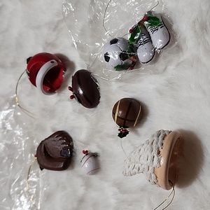 New in package  Christmas SPORTS ORNAMENTS